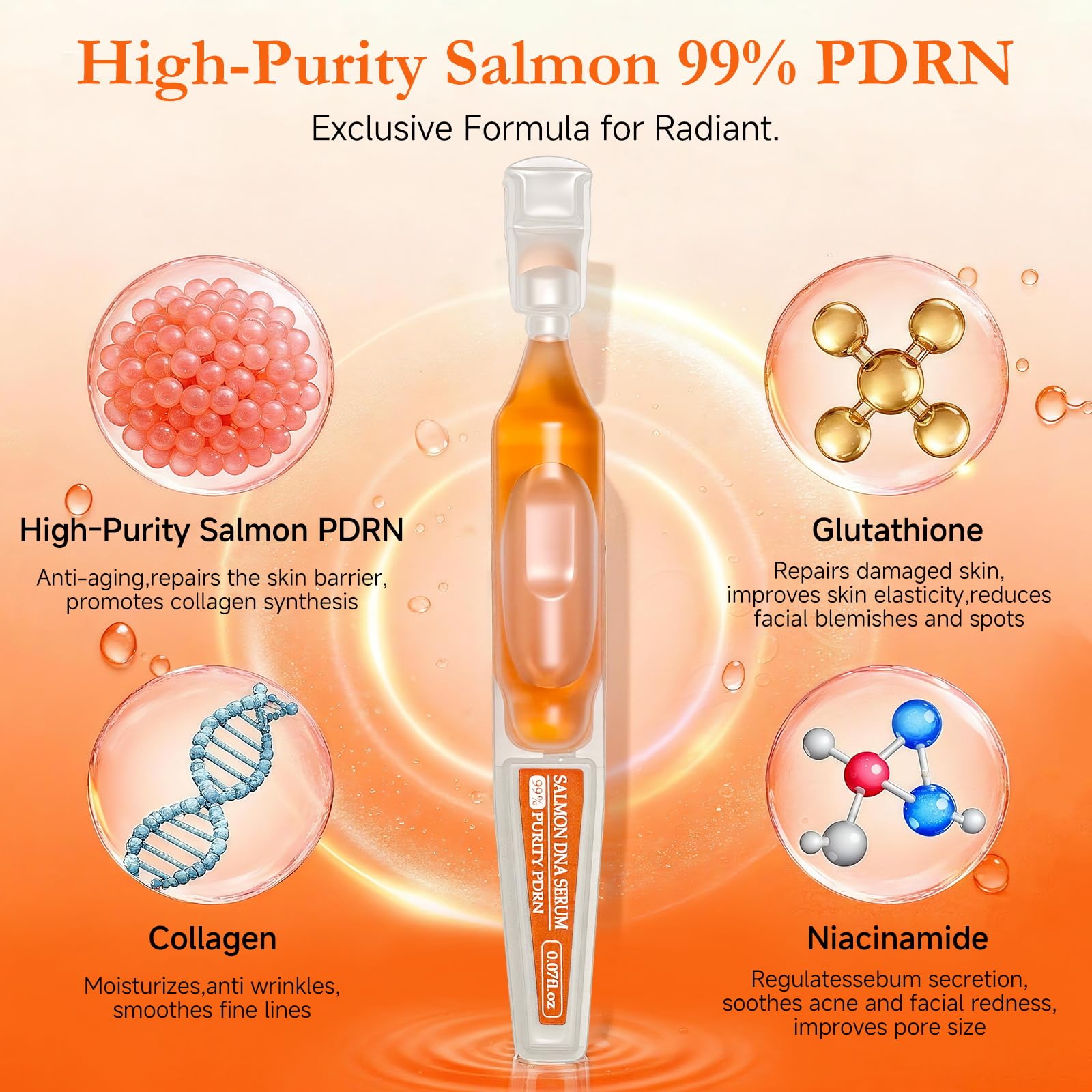 FaczUryn Salmon DNA Serum application scene shows simple press-and-apply use