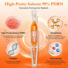 FaczUryn Salmon DNA Serum application scene shows simple press-and-apply use