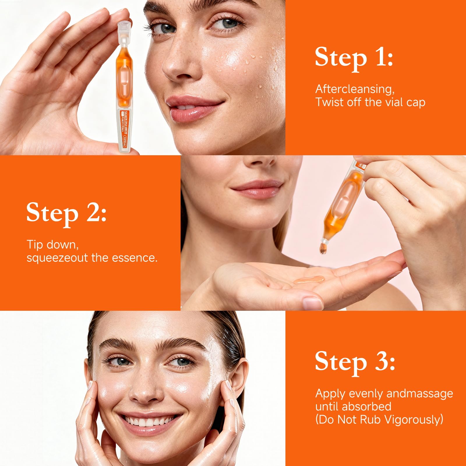 FaczUryn Salmon DNA Serum even-tone finish depicted on model skin