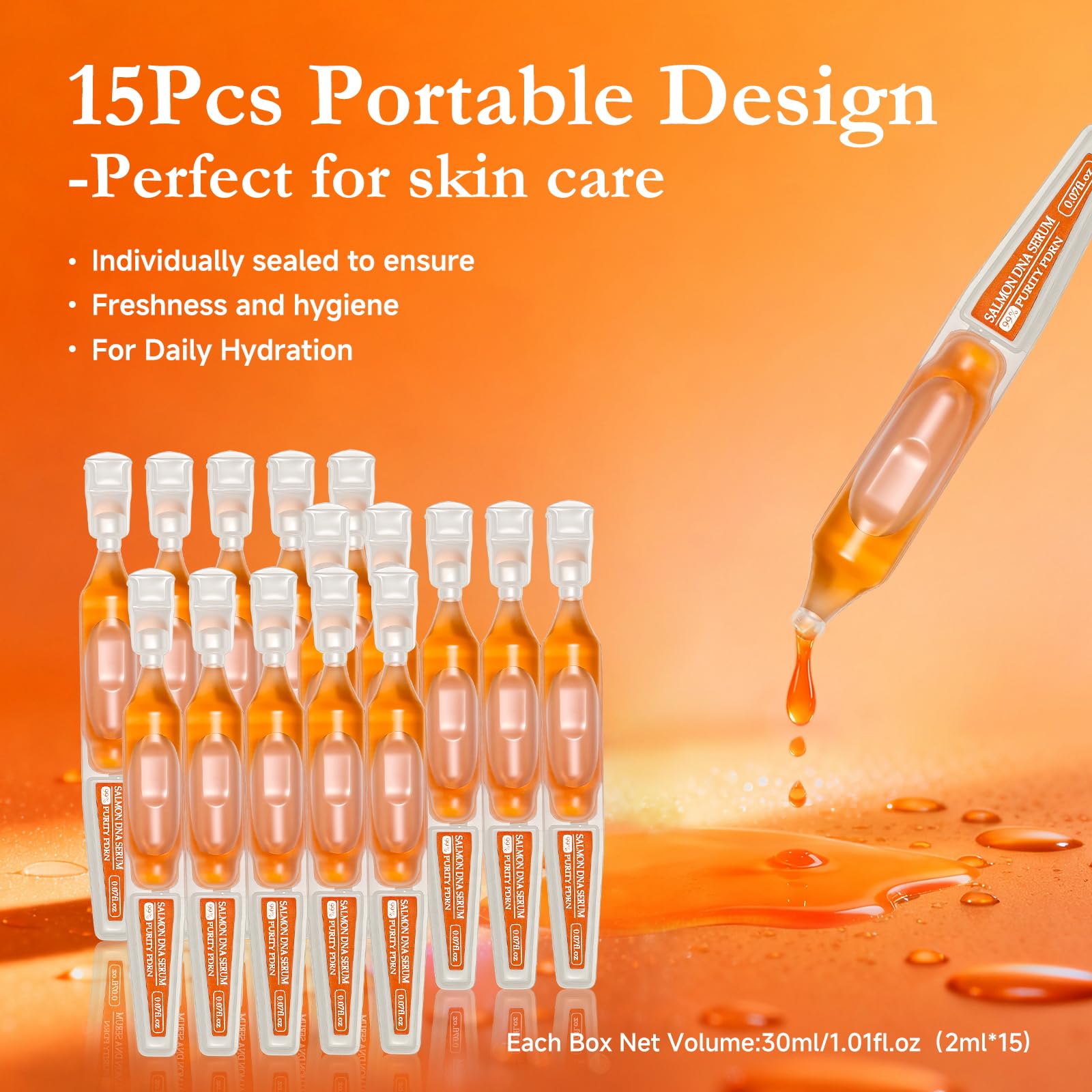 FaczUryn Salmon DNA Serum barrier hydration effect shown on skin mockup