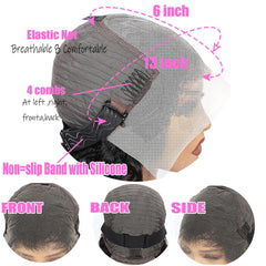 Fadaina adjustable cap with four combs ensures secure comfortable fit.
