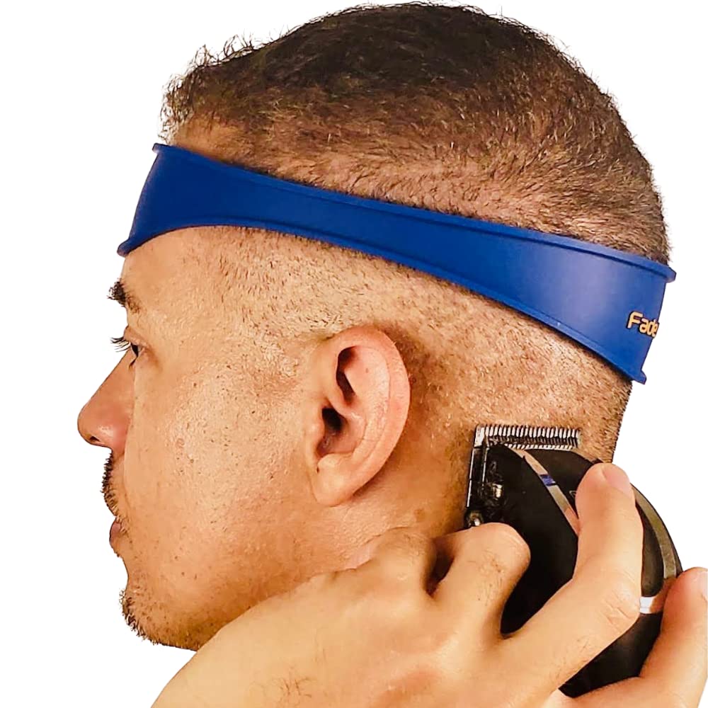 Fade Guide hands-free band curve shows curved band for precise at-home fades