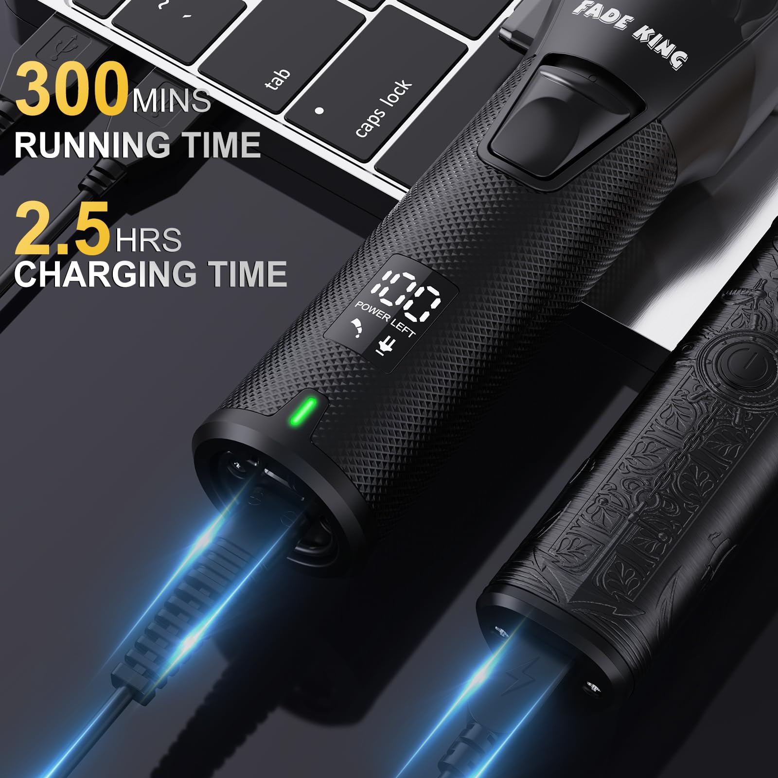 FADEKING ergonomic grip design supports comfortable extended sessions
