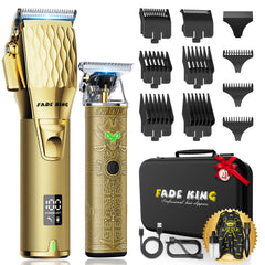 FADEKING professional hair clippers front view showing precise blades for crisp fades