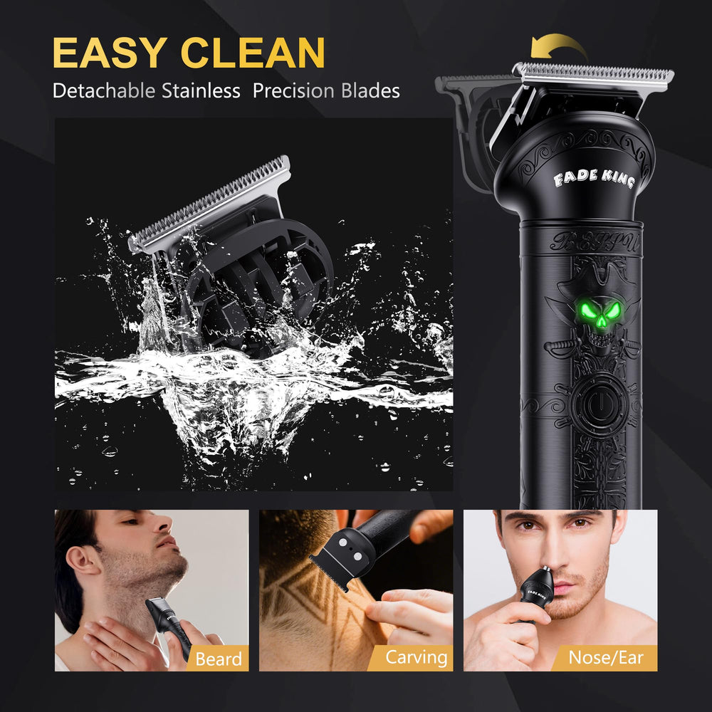 FADEKING travel case with cape enables portable grooming on the go