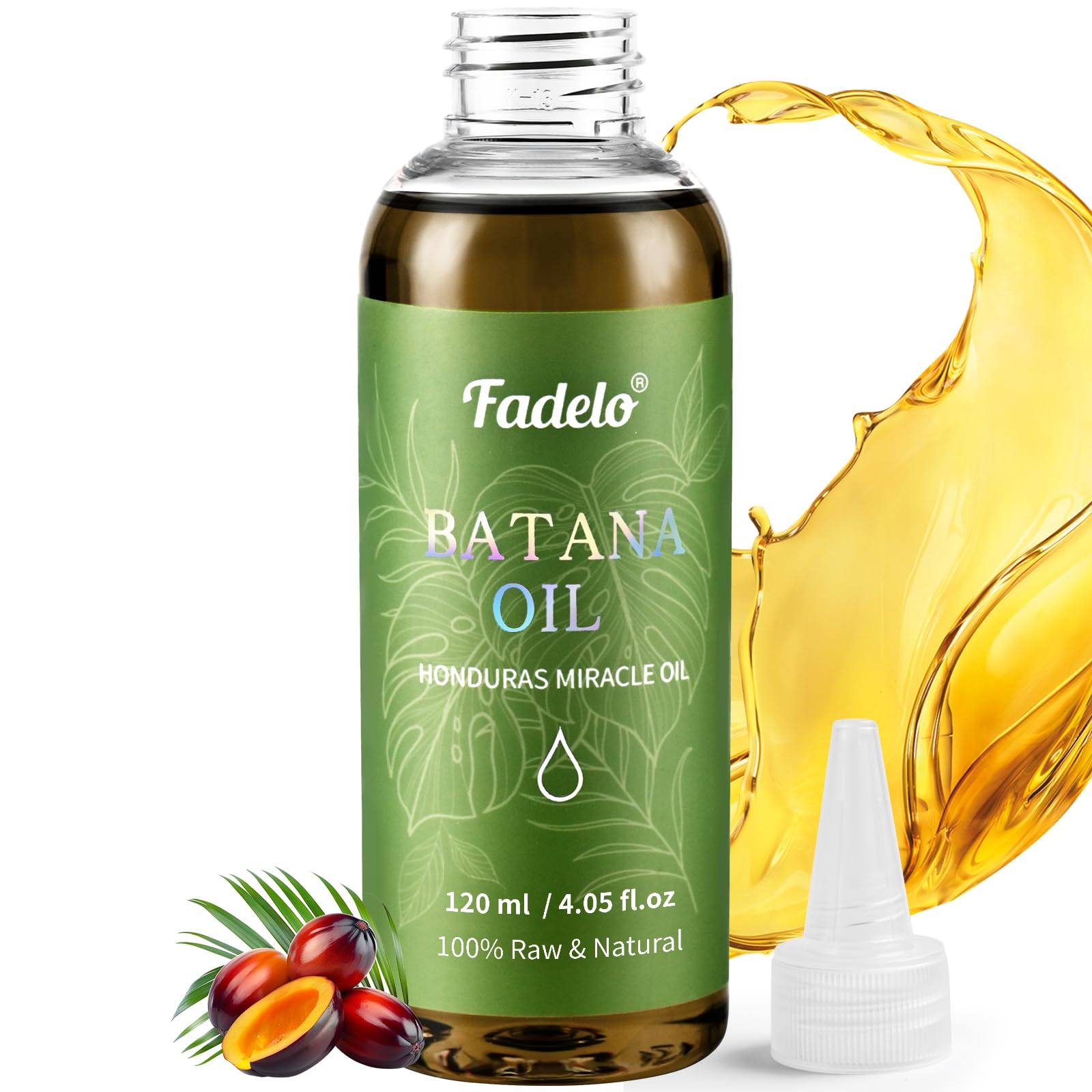 Fadelo Batana Oil bottle shows a pure nourishing formula for scalp and hair care.