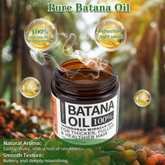 Fadelo Batana Oil being applied to hair for scalp nourishment.