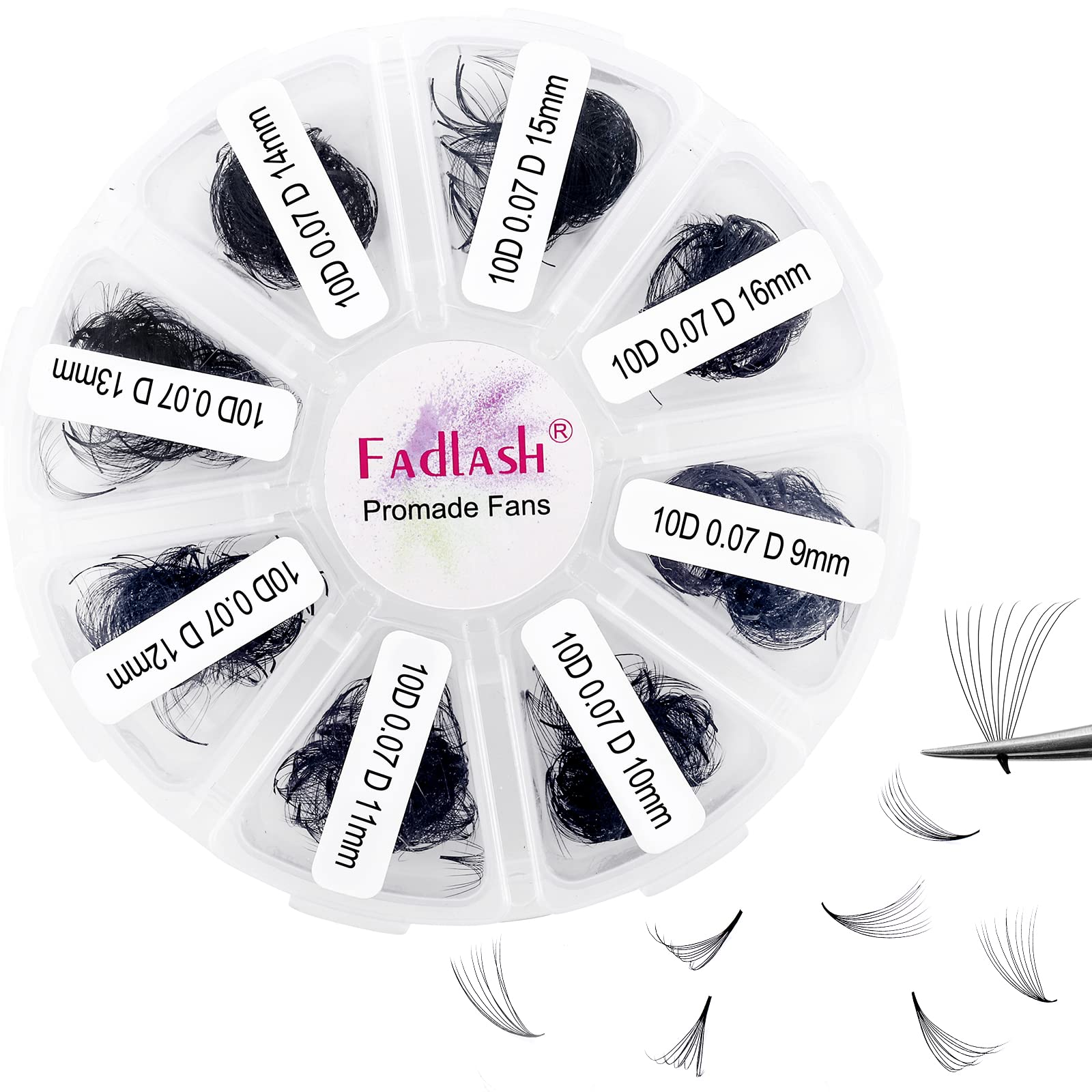 FADLASH 1000-fans premade volume lash tray provides high-density fullness.
