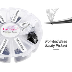 FADLASH Korea PBT material offers durable, matte-black fans that blend naturally.