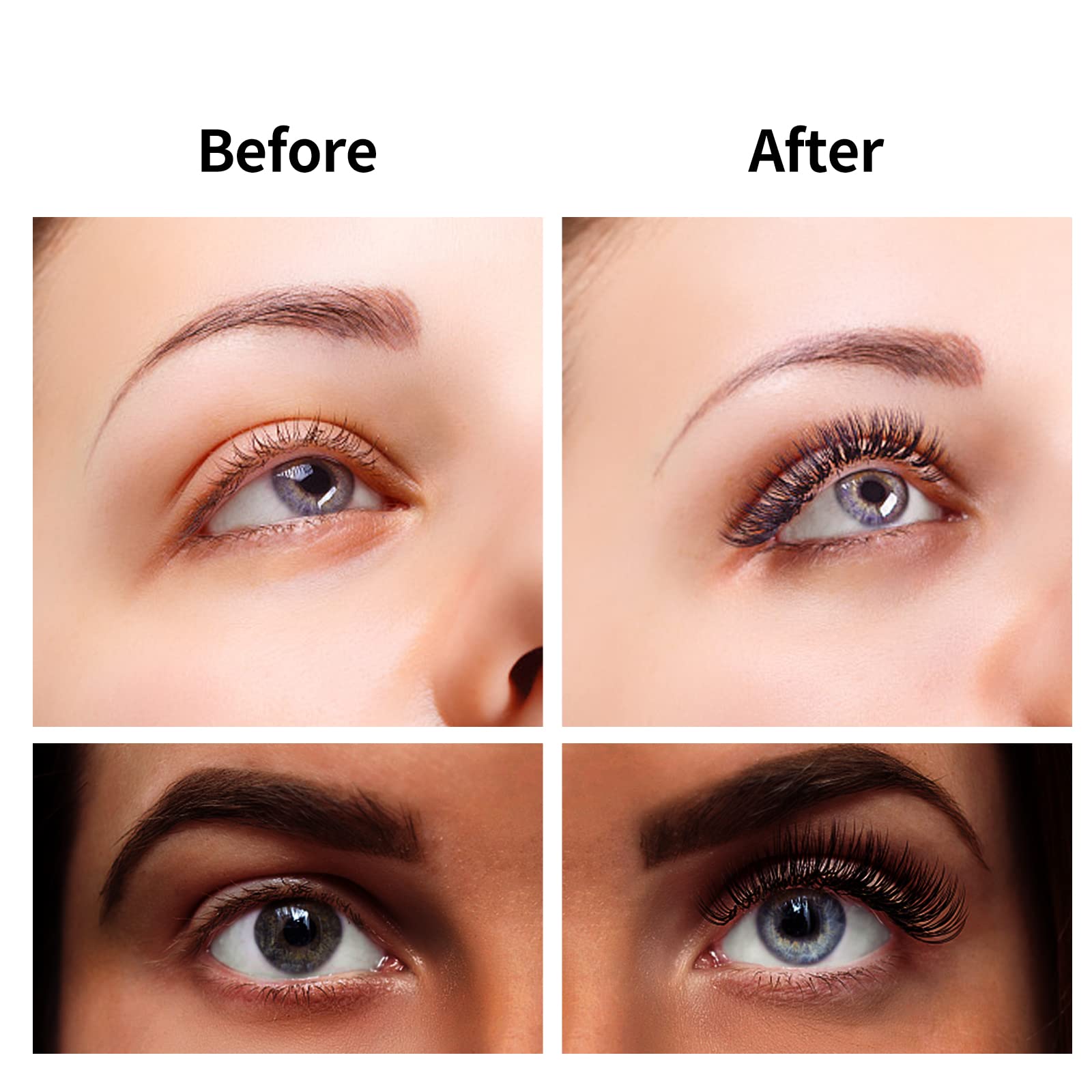 FADLASH light, fluffy finished set blends with natural lashes.