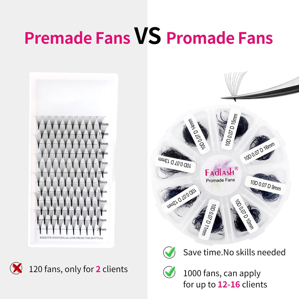 FADLASH mixed 9-16mm tray supports versatile styling options.