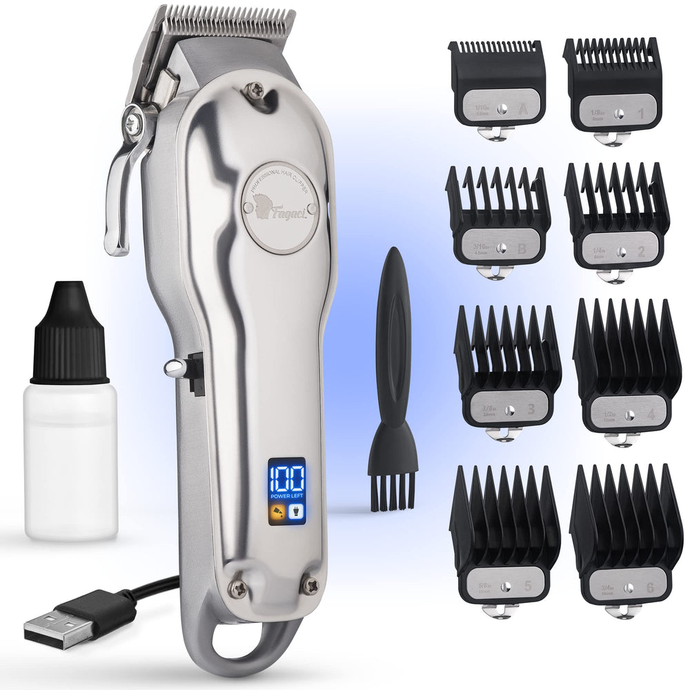 Fagaci professional hair clippers blades close-up for precise cuts