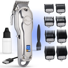 Fagaci professional hair clippers blades close-up for precise cuts