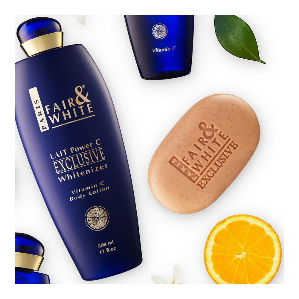 FAIR & WHITE exclusive body lotion spa-at-home routine glow booster