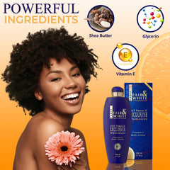 FAIR & WHITE exclusive body lotion texture close-up for hydrated, even-toned skin