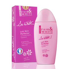 FAIR & WHITE So White bottle closeup for brightening daily skincare routine