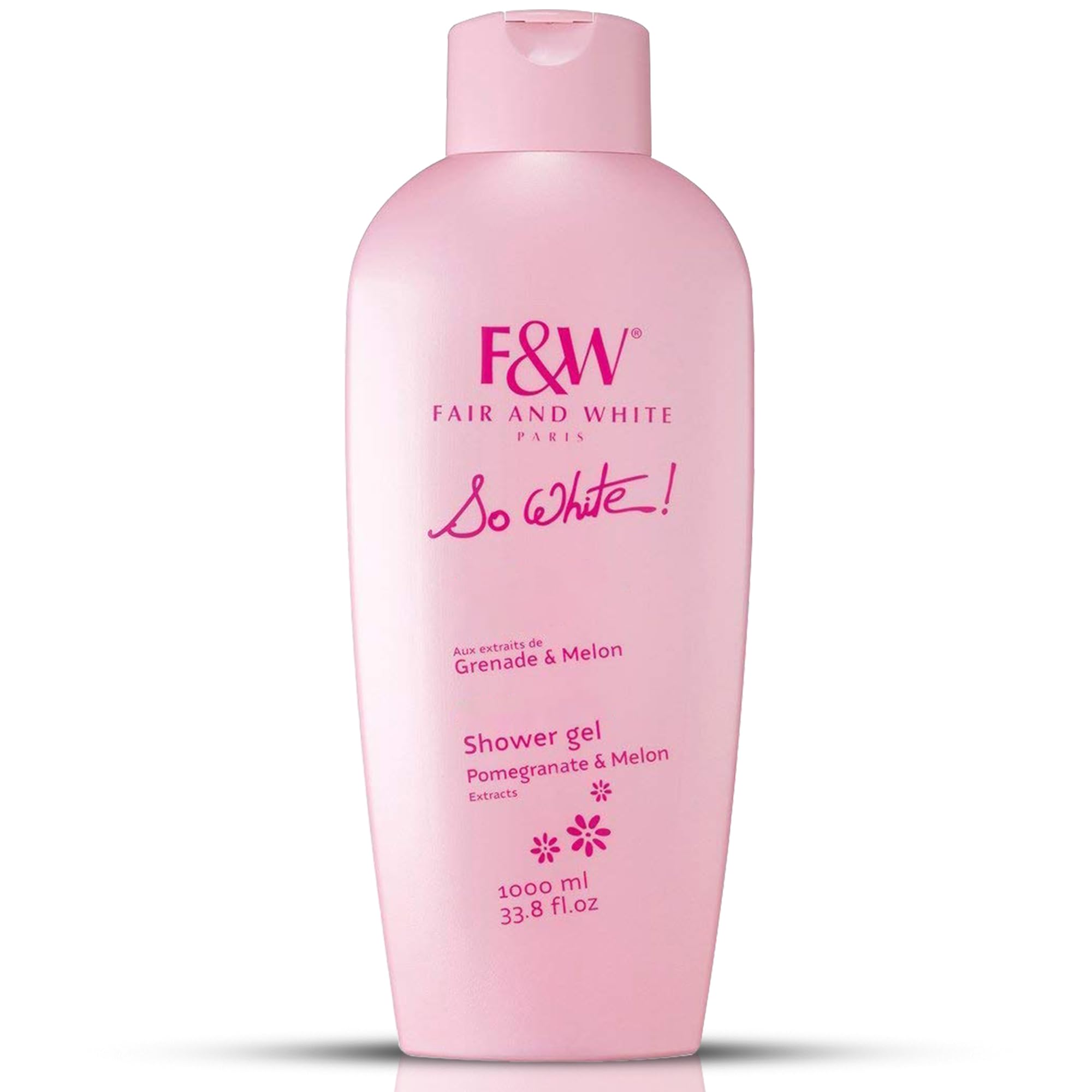 FAIR & WHITE So White refreshing bottle pour for daily cleansing and skin glow.