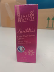 FAIR & WHITE So White serum swirl texture close-up of silky formula