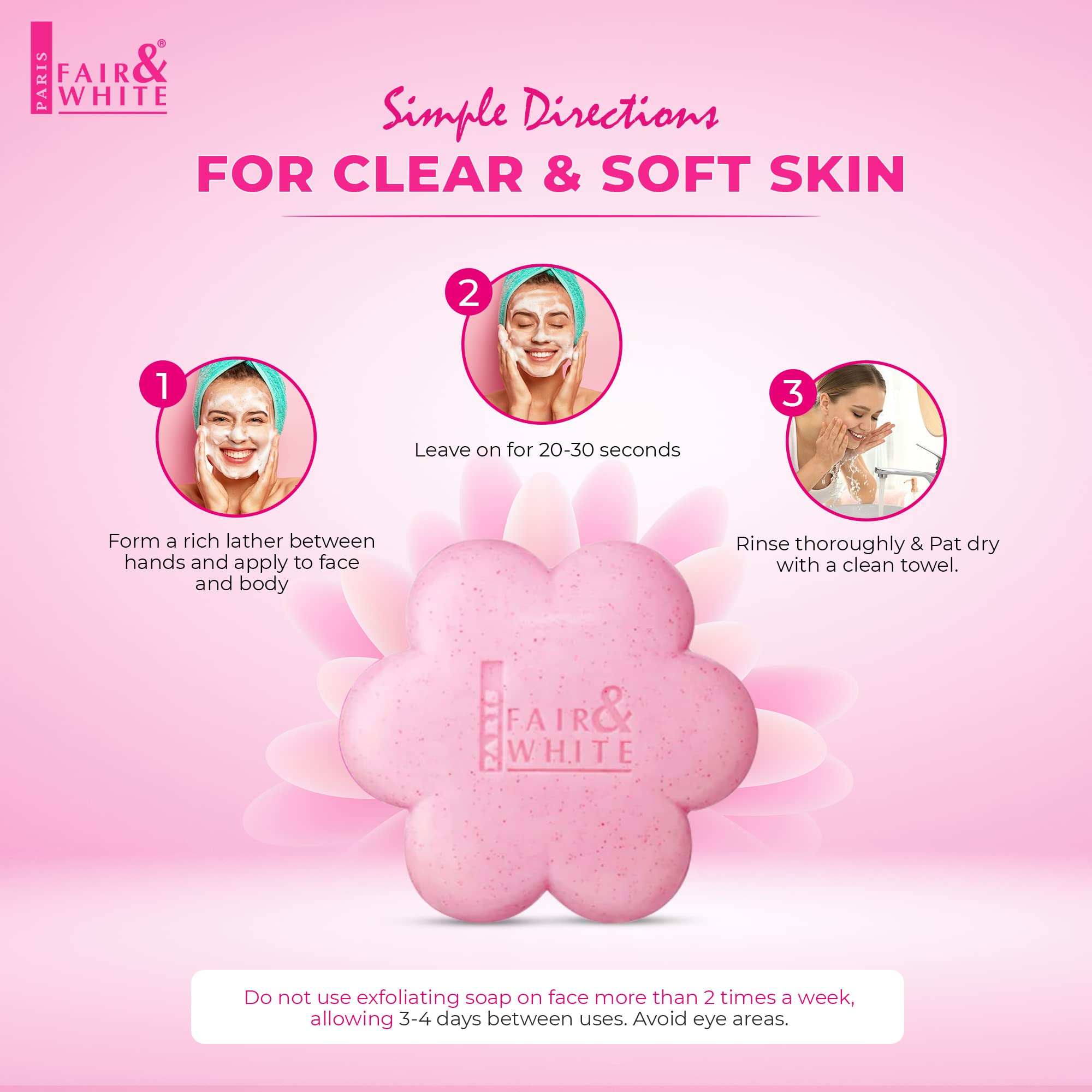 Fair & White So White soap foamy lather demonstrates luxurious cleansing.