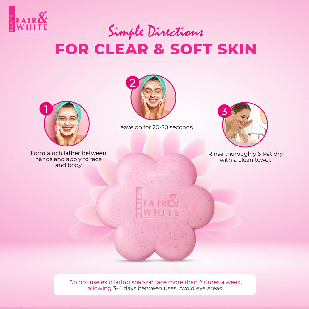 Fair & White So White soap foamy lather demonstrates luxurious cleansing.