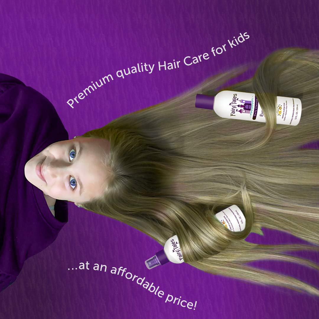Fairy Tales Daily Cleanse Kids Conditioner bottle helps detangle and hydrate little hair.