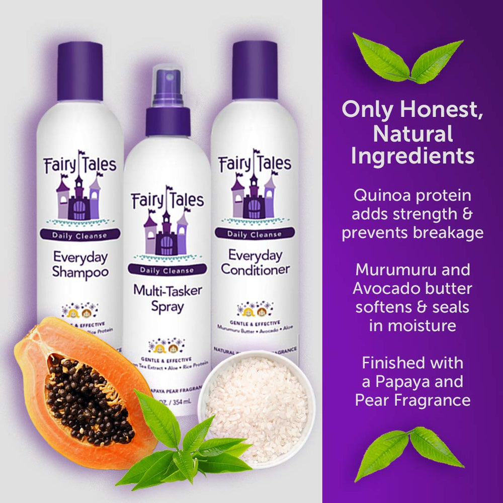 Fairy Tales Daily Cleanse set packaging shows two 12 oz bottles for family use.