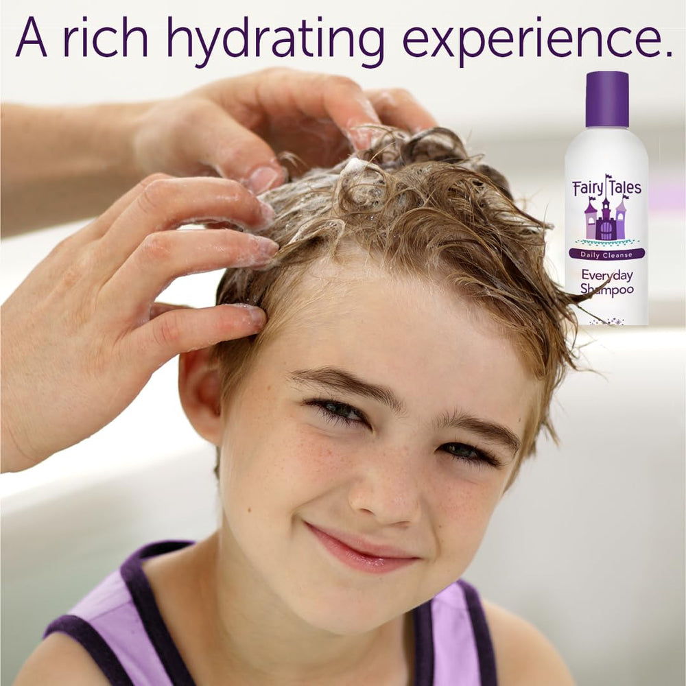 Fairy Tales brand line collage featuring Tangle Tamer and Rosemary Repel