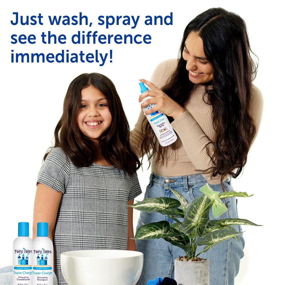 Fairy Tales bottle displays no sulfates, parabens, or common allergens.