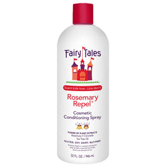 Fairy Tales Rosemary Repel bottle close-up showing gentle detangling for kids