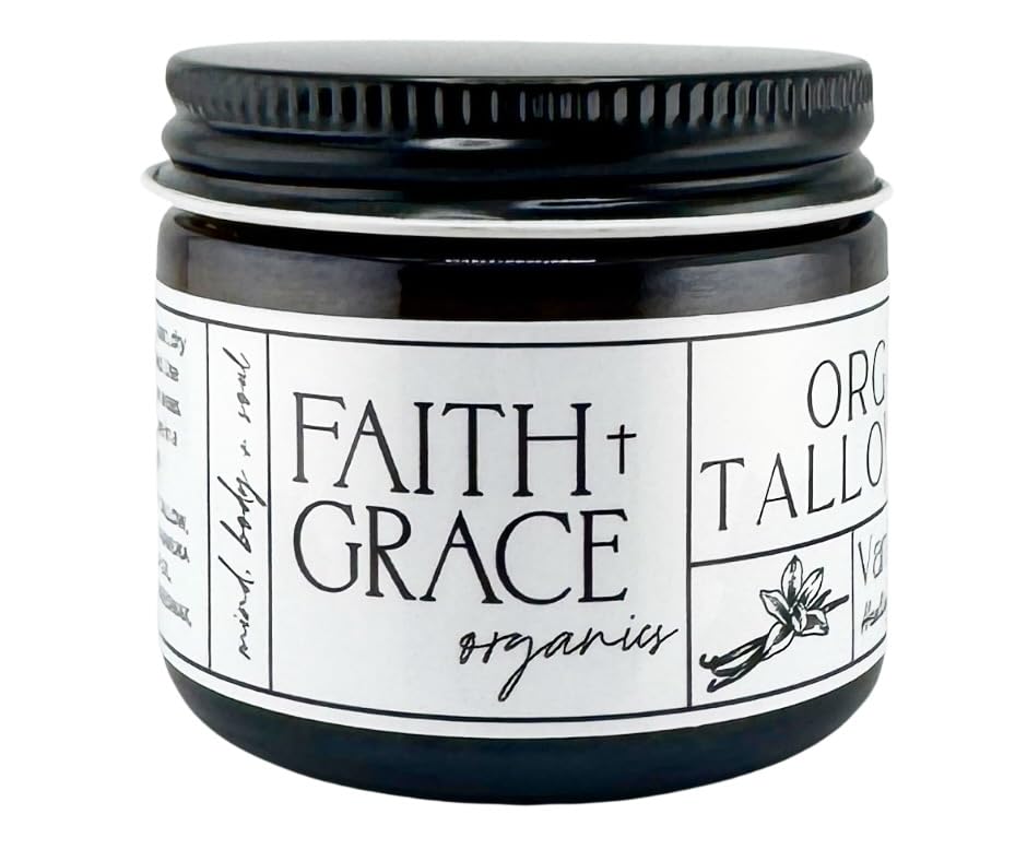 Faith and Grace Organics comforting vanilla aroma on skin after application promotes relaxing self-care.