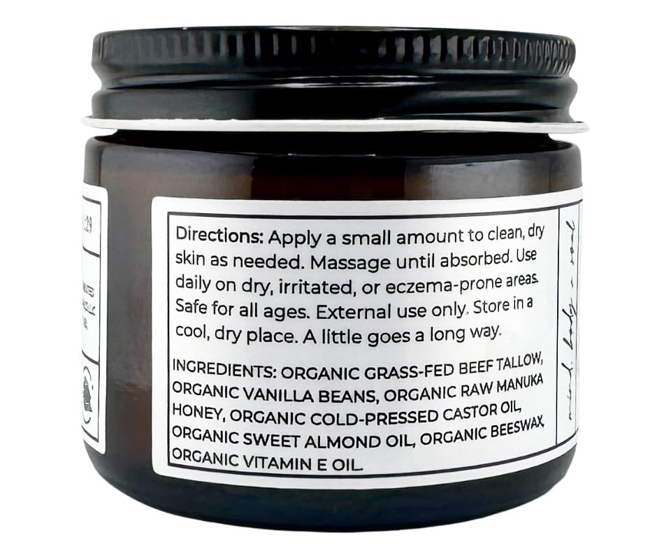 Faith and Grace Organics 2oz glass jar packaging on shelf highlights sustainable, simple ingredients.