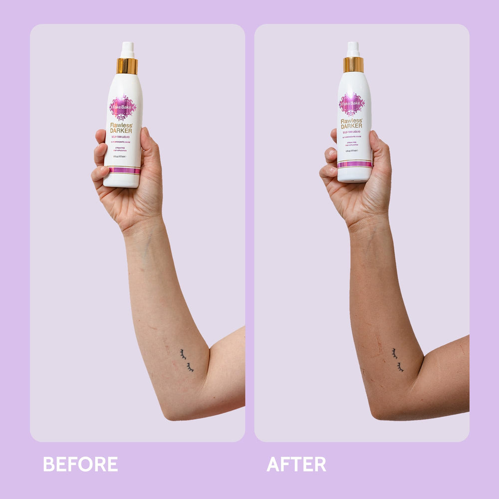 Fake Bake Flawless Darker included gloves for mess-free bronzing.