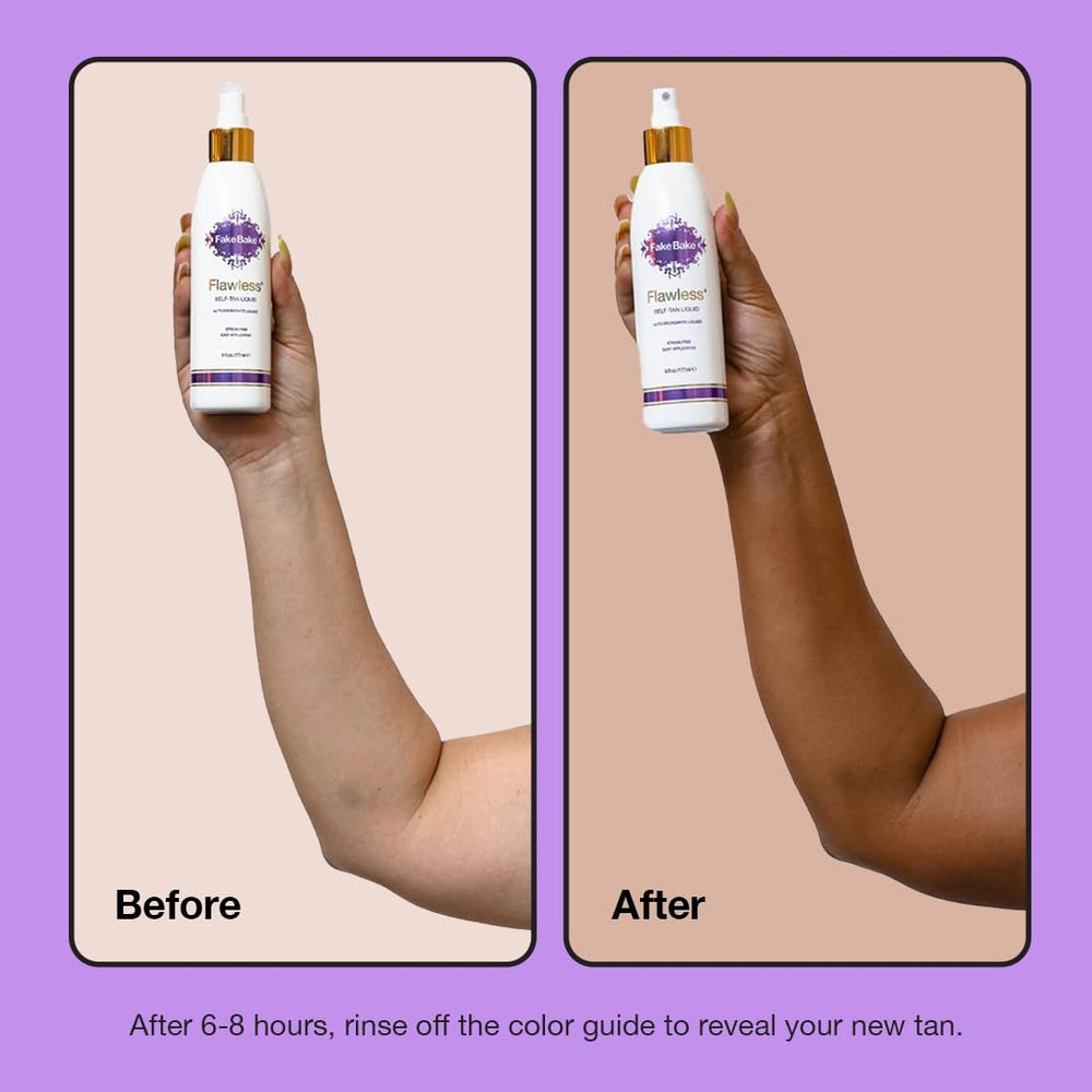 Fake Bake Flawless gloves protect palms during bronzing for clean results.