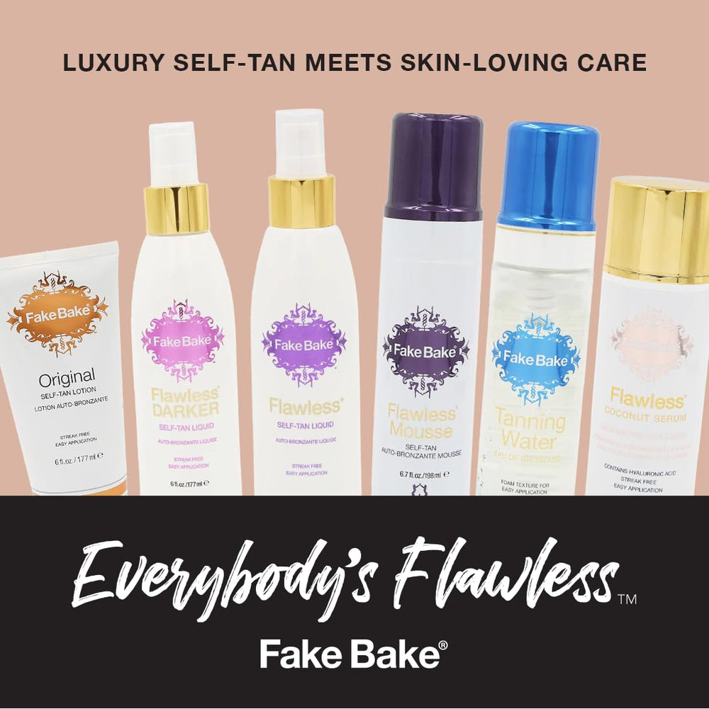Fake Bake Flawless scent-black-coconut provides tropical aroma during application.