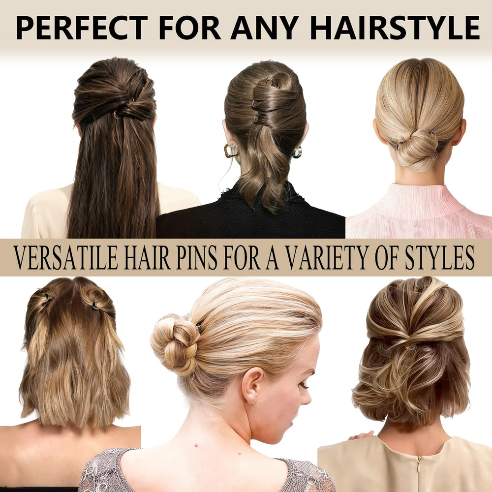 Fallinlocks Prestige hair pin enables buns and updos with easy secure positioning.
