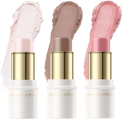 Falocutus contour stick nose highlight demonstrates natural lift and luminous finish for everyday contour.