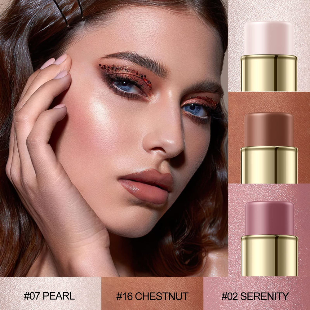 Falocutus contour-stick swatch demonstrates creamy blend for long-lasting finish