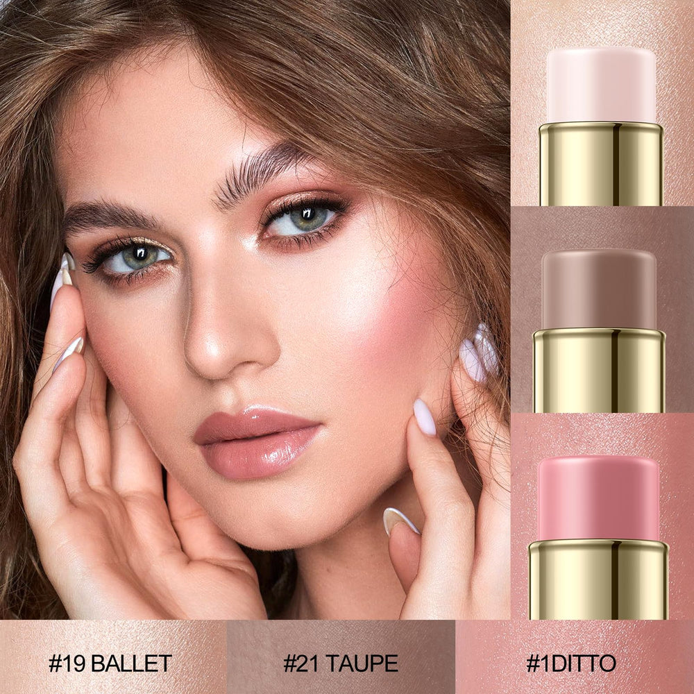Falocutus contour-stick under-eye highlight adds brightness for refreshed, awake-looking eyes.