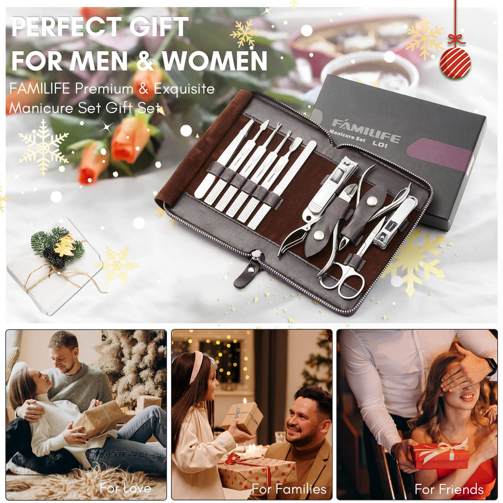 FAMILIFE cuticle nipper stainless steel for clean nail edges.