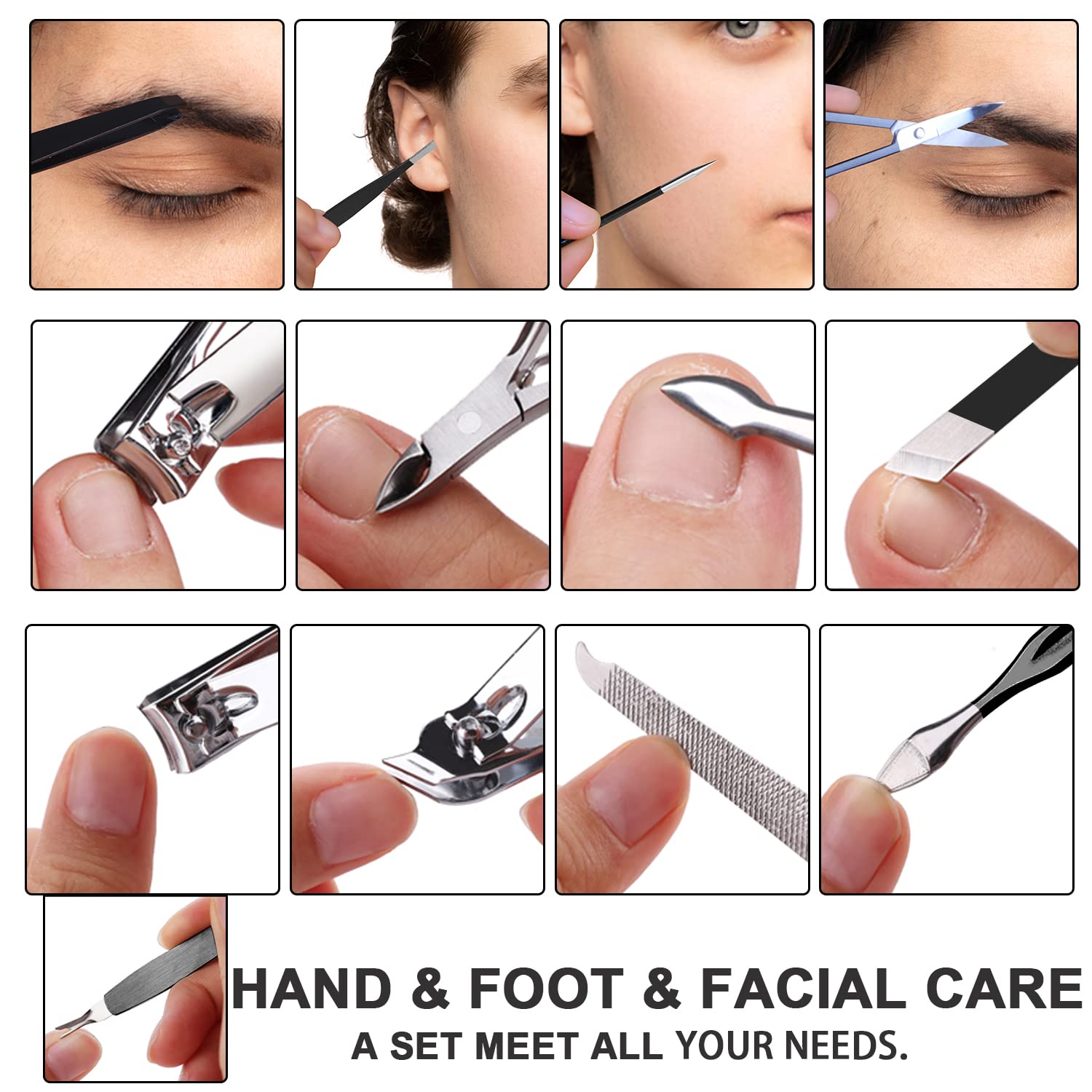FAMILIFE cuticle-pusher-nail-cleaner in-use for smooth removal.