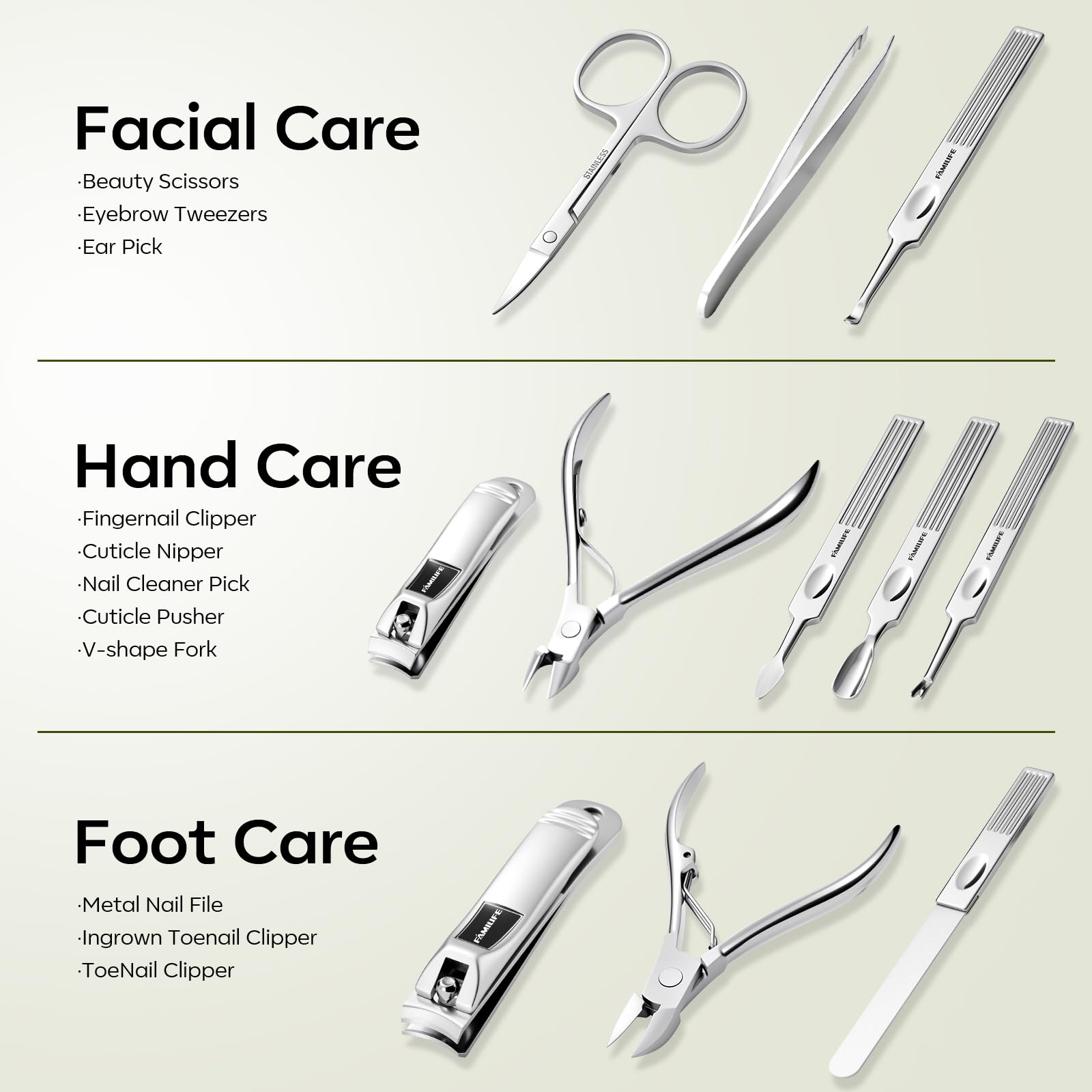 FAMILIFE eyebrow tweezers closeup, accurate grooming for brows