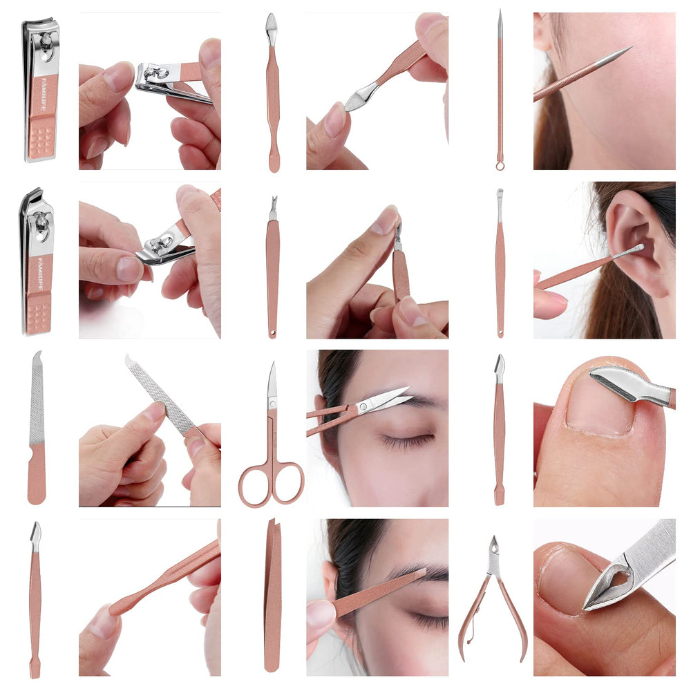 FAMILIFE eyebrow tweezers for precise brow grooming.