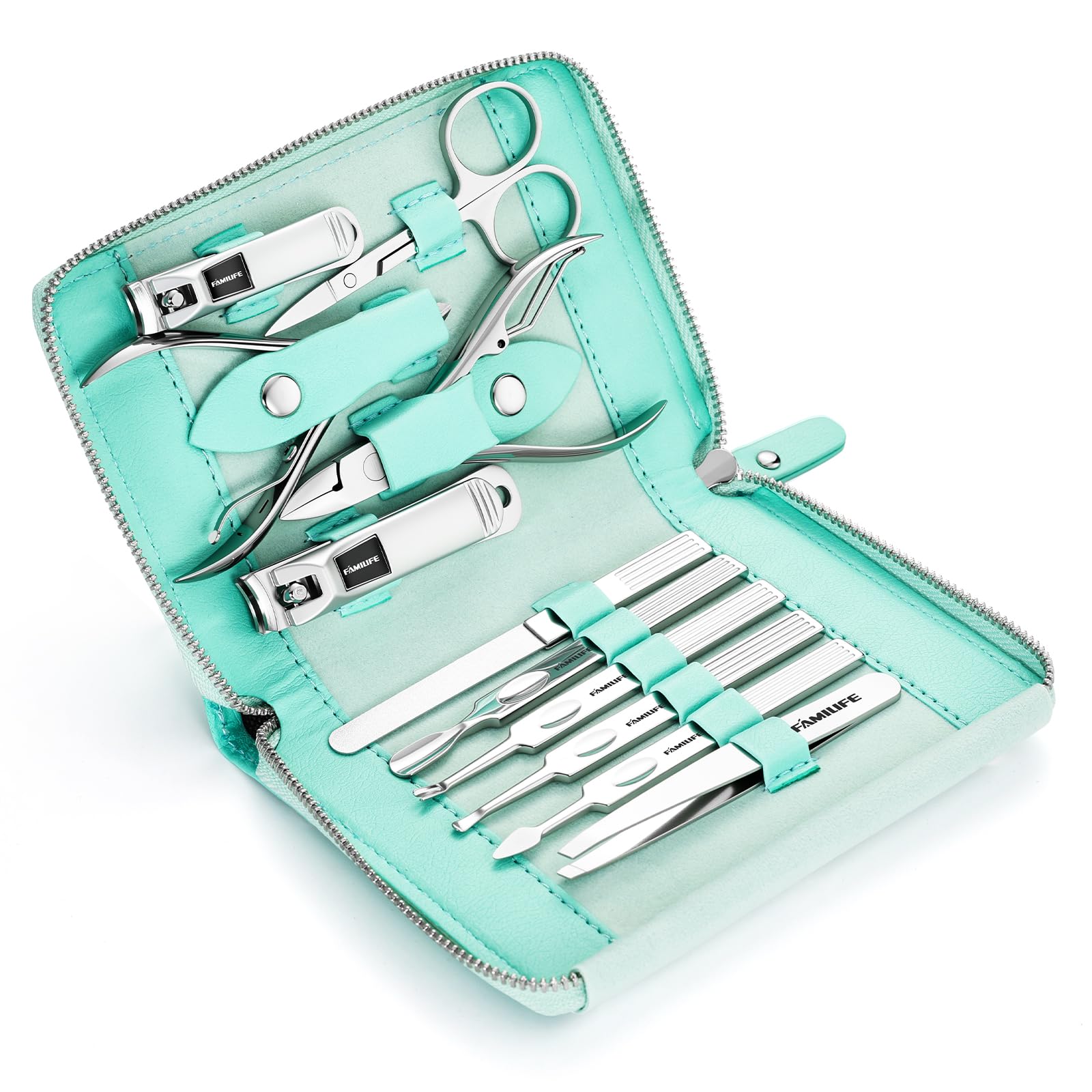 FAMILIFE gift-ready manicure set conveys thoughtful self-care.
