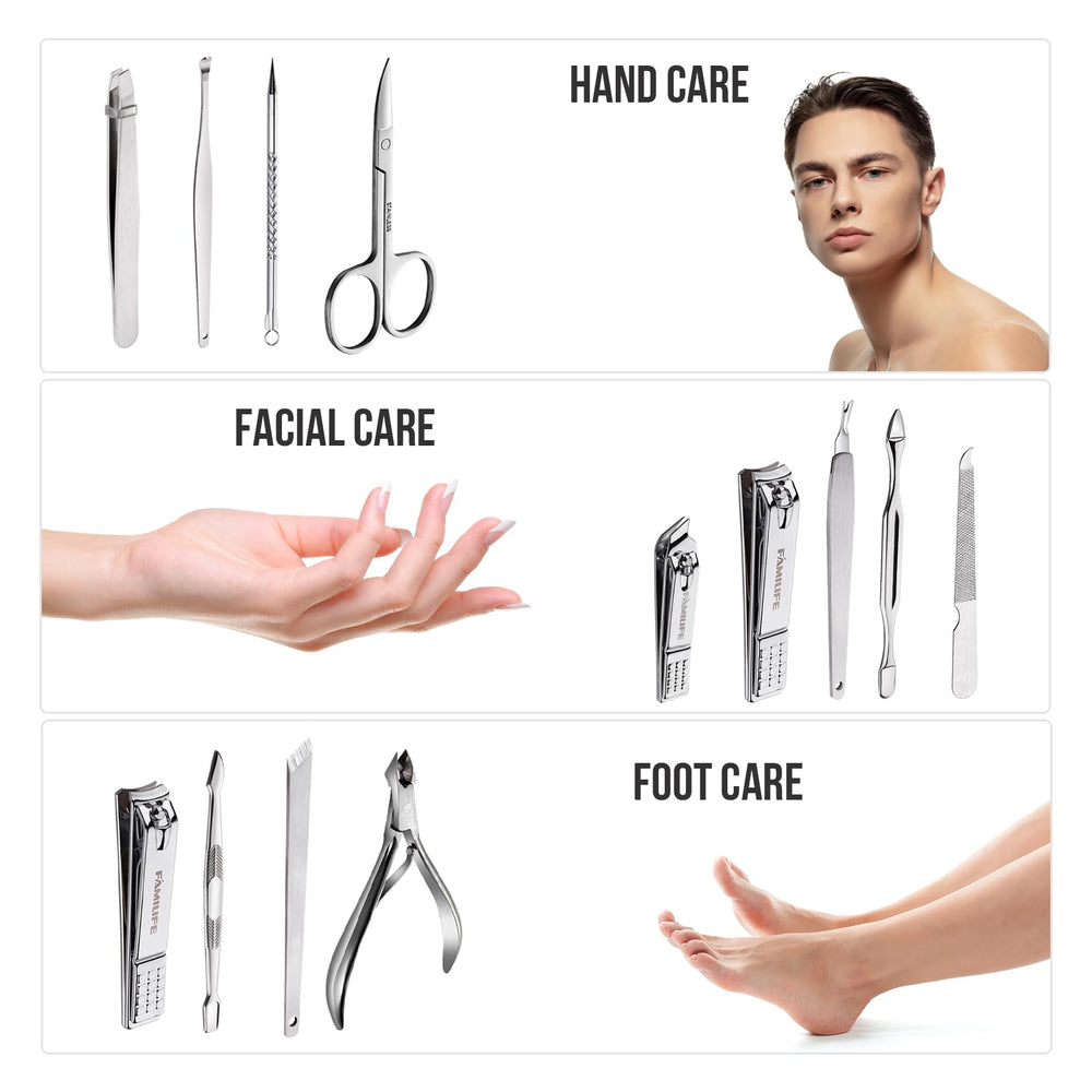 FAMILIFE manicure set gift-ready packaging suitable as a present