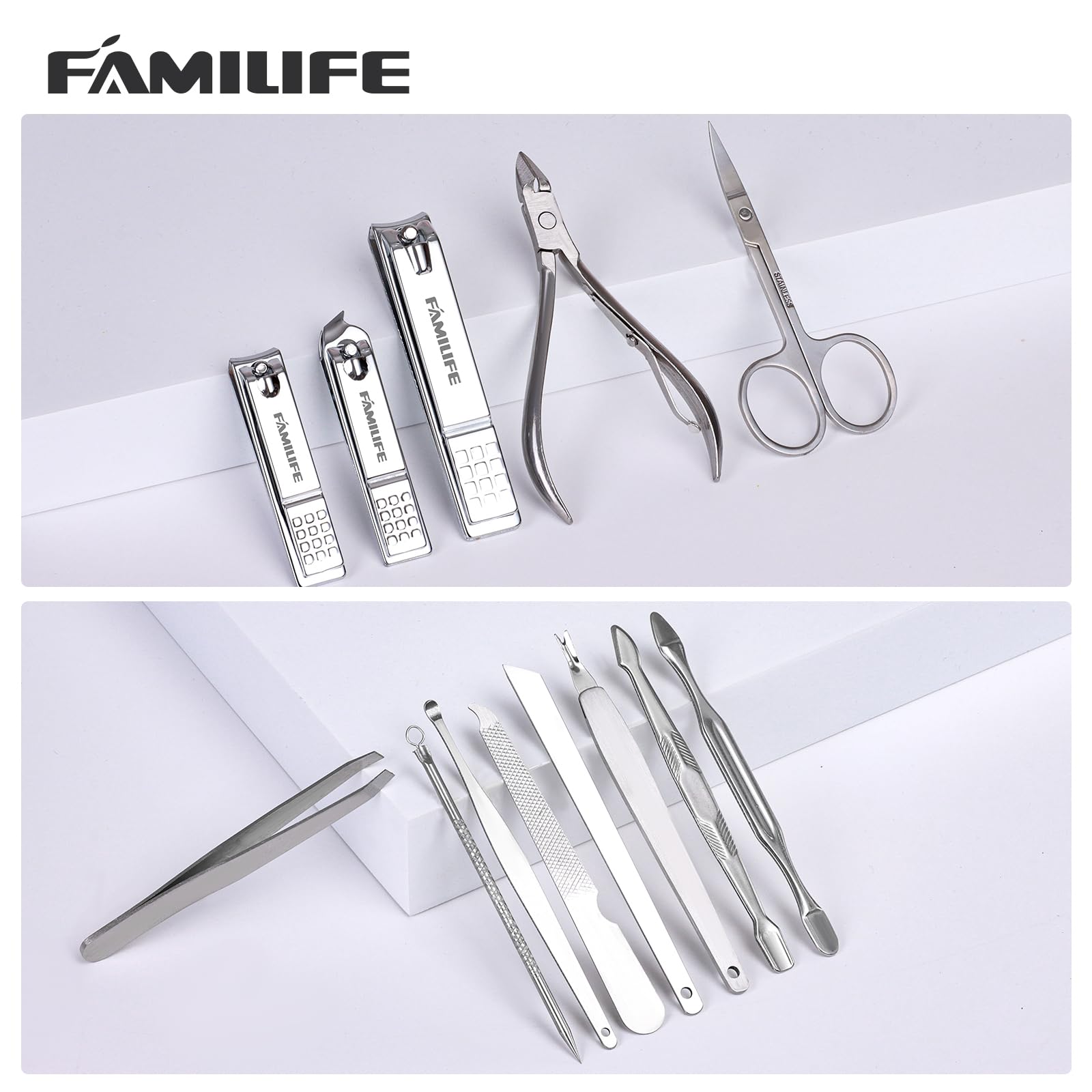 FAMILIFE manicure set push stick for gentle cuticle work