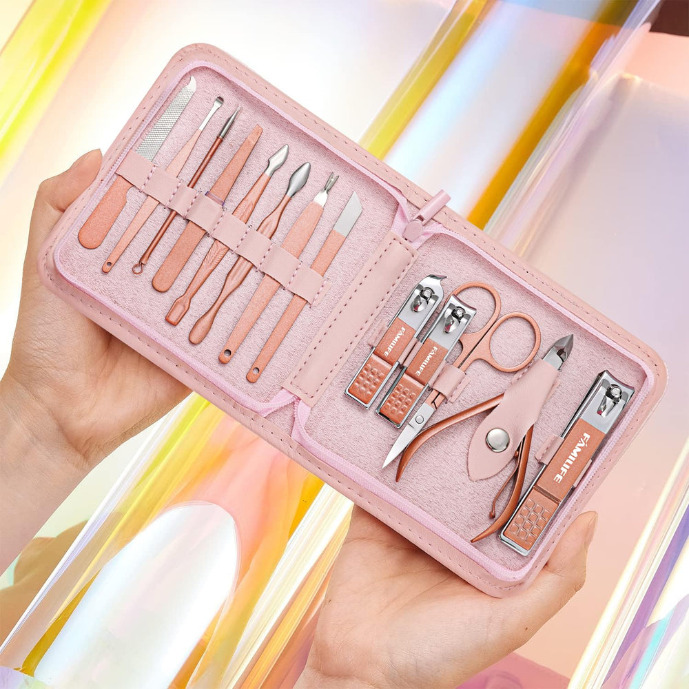 FAMILIFE nail file with fine grit for smooth nail edges.