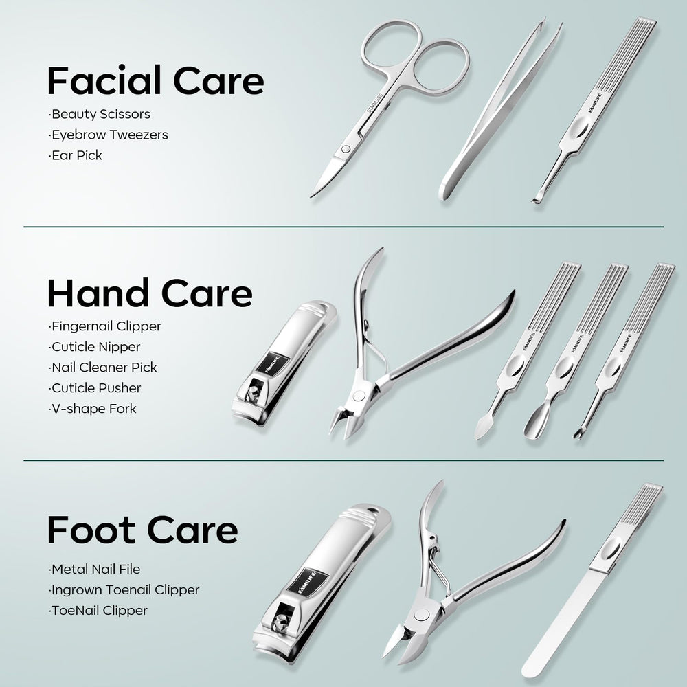 FAMILIFE eyebrow-tweezers for precise brow grooming.
