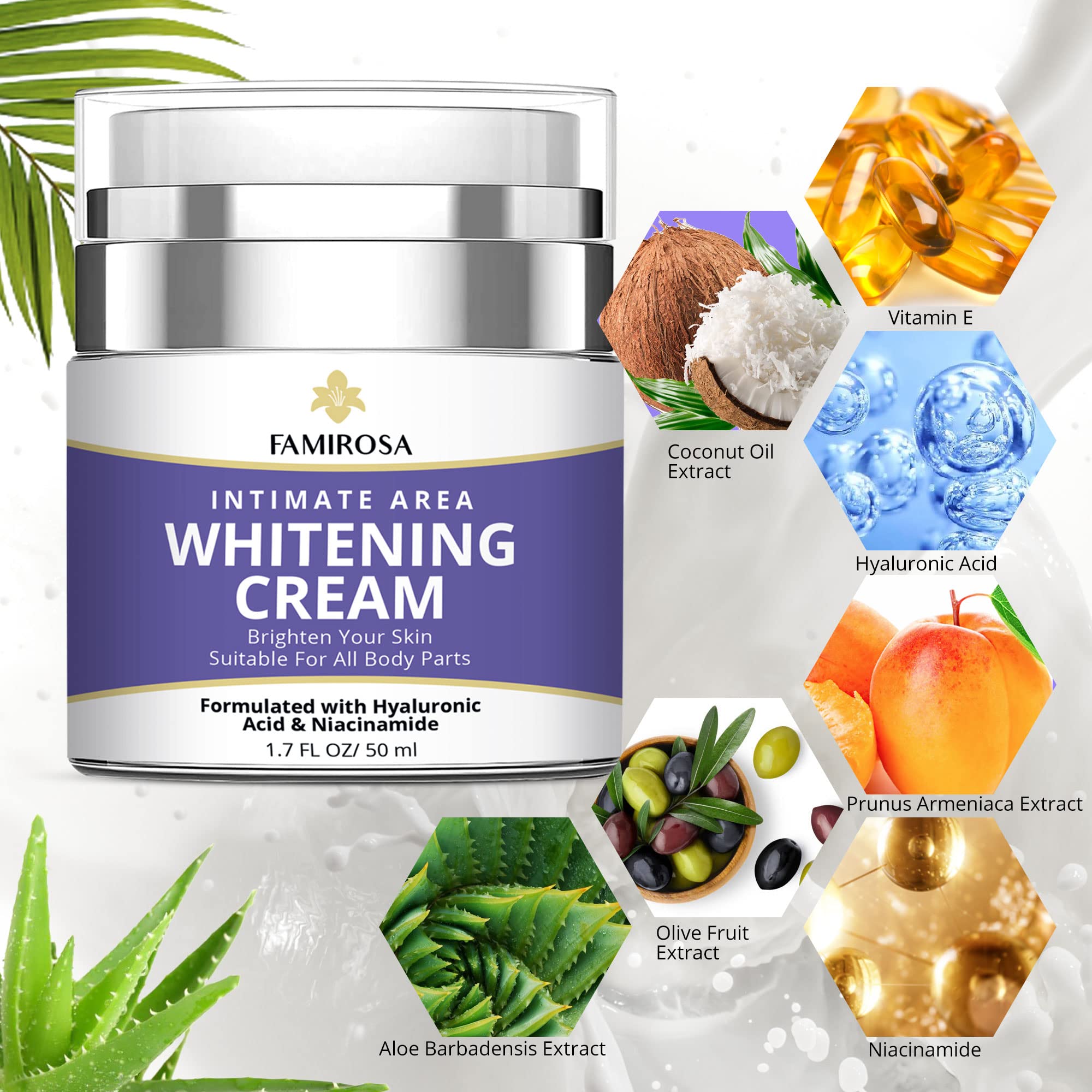 FAMIROSA Private parts intimate-skin cream tube suggests comfortable application on sensitive areas.