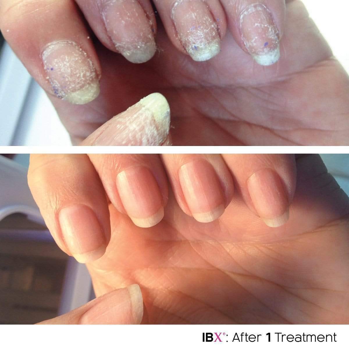 Famous Names IBX Mini Duo kit shows at home nail care steps.