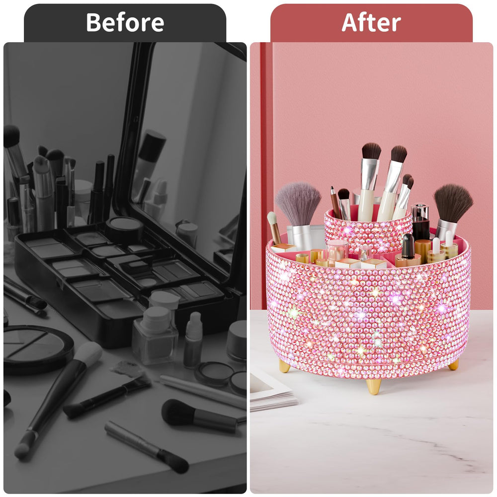 fanado Bling durable ABS material supports long-lasting vanity storage